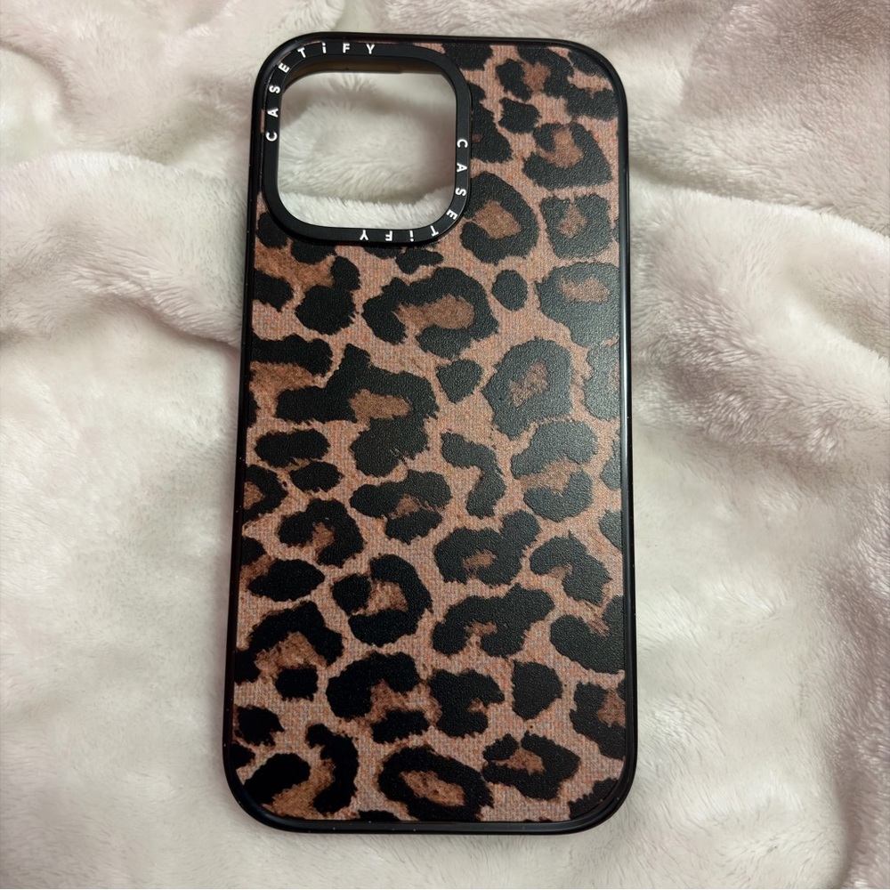 Casetify Wild Leopard Phone Case - Black and Tan